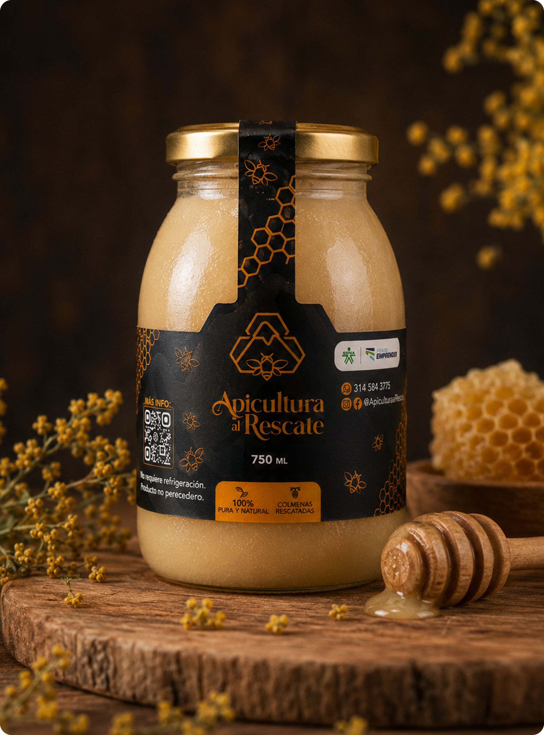 Miel Cristalizada 750 ml